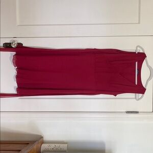 Elegant Red Sleeveless Dress